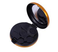 Organizador de monedas japonés, organizador de monedas rígido y almacenamiento para monedas, estuche portátil mini con espejo, dispensador de monedas