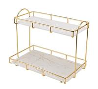 Organizador de Mostrador de Baño de 2 Niveles, Organizador Debajo del Fregadero, Organizador de Baño, Estante de Almacenamiento de Encimera, Organizador de Cosméticos, Soporte para Cocina de Baño