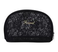 Organizador de neceser para mujer. Diseño elegante. Tejido de malla resistente. Plegable y portátil. Estuche multifunción con cremallera y panel