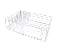 Organizador de paleta de maquillaje acrílico, soporte de almacenamiento de cosméticos, Clear, 24.7x18.2x7cm, como se muestra en la