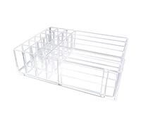 Organizador de paleta de maquillaje acrílico, soporte de almacenamiento de cosméticos, Clear, 24.7x18.2x7 cm, como se muestra en la