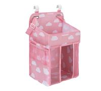 Organizador de pañales - Almacenamiento colgante de 20x25 cm, soporte impermeable para guardería, carrito con múltiples bolsillos | Soporte de pared para patio de juegos con almacenamiento de botellas