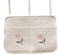 Organizador de pañales | Caddie de cabecera para cama,Caddy para pañales de bebé, contenedor de almacenamiento para guardería y organizador de coche para pañales y toallitas húmedas para bebés