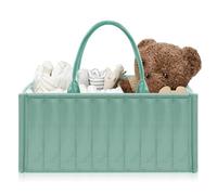 Organizador de pañales con compartimentos extraíbles, cesta de almacenamiento para bebés y cesta de pañales portátil, organizador para pañales para recién nacidos, mamás