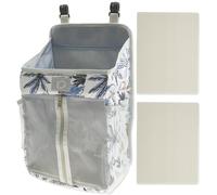 Organizador de pañales para bebé, organizador de pañales, bolsa de pañales portátil, para cuna de bebé, cambiador de coche, habitación infantil (paraíso del bosque)