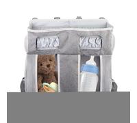 Organizador de pañales para cuna - de almacenamiento Oxford para cabecera de bebé de 19,6 pulgadas para cunas | Capacidad grande del apilador de los bolsillos del cuarto de niños, de pañal