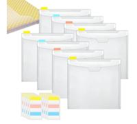 Organizador de papel para álbum de recortes | Organizador transparente de libros de recortes con pestañas de índice adhesivo, arts & Crafts Storage Organizers, Scrapbook Paper Organization