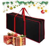 Organizador De Papel Regalo Estuche Navideño Con Cremallera Para Y Lazos | Bolsa Organizadora De Papel Regalo Con Bolsillos Interiores Pegatinas Navideñas Para Hogar, Viajes Y