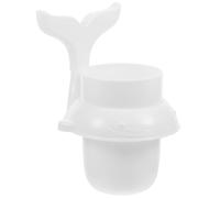 Organizador de Pared de Baño Blanco PP para Peines y Cosméticos