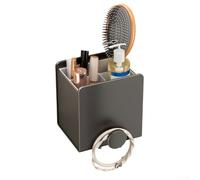 Organizador de pared de baño para fregadero, almacenamiento de tanque de inodoro, sin necesidad de taladrar, diseño de ahorro de espacio para artículos esenciales diarios (4)