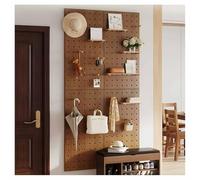 Organizador de pared de tablero de clavijas de madera, duradero de 12 mm de grosor para una mejor organización, perfecto para el hogar, sala de juegos y soluciones de almacenamiento de garaje