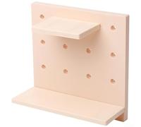 Organizador de pared de tablero perforado de plástico, 22 x 22 cm, tablero perforado para almacenamiento personalizable en el hogar, material de polipropileno resistente con respaldo adhesivo