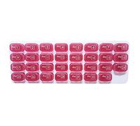 Organizador de pastillas 2 uds 31 rejillas pastillero caja contenedor organizador viaje pastillero caja de almacenamiento un mes pastillero dispensador de medicina tableta Envase