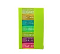 Organizador de pastillas 5 uds semanal 7 días píldora caja de medicina titular organizador semanal 7 días 21 ranuras caja de almacenamiento de píldoras para suplementos de medicamentos Envase