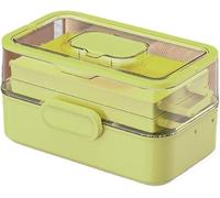 Organizador de pastillas, caja de almacenamiento de medicamentos con diseño plegable de tres capas para gestión de medicamentos en el hogar