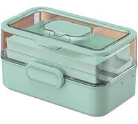Organizador de pastillas, caja de almacenamiento de medicamentos de tres capas con diseño plegable para una gestión eficiente de medicamentos en el hogar