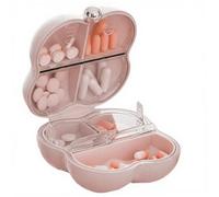 Organizador de pastillas de 7 días, organizador de pastillas semanal portátil de 7, 5 cm con compartimentos, caja de para el día, pastilleros organizadores para guardar vitaminas, suplemen