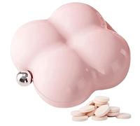 Organizador de pastillas de 7 días Tamaño de viaje Lindo pastillero blanco con 7 compartimentos Caja de medicina portátil para uso diario Estilo 2 lindos organizadores Estuches de viaje Organizadores