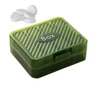 Organizador de pastillas de viaje, caja de almacenamiento de medicamentos diarios dividida de doble capa para 7 días con 24 compartimentos, a prueba de polvo, pastillero portátil para medicamentos