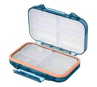 Organizador de pastillas de viaje, caja de medicamentos de gran capacidad, almacenamiento de píldoras compacto, portátil para mochila escolar, mochila, bolso, maleta, bolsillo para abrigo, material