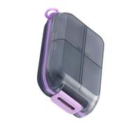 Organizador de pastillas de viaje, contenedor de medicamentos impermeable, organizador de píldoras portátil reutilizable para viajes, vacaciones, familia, viajes, hogar