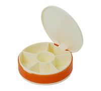 Organizador de pastillas de viaje, dispensador de pastillas portátil - Organizador pequeño de pastillas Diseño de rejillas | Planificador Diario de Medicamentos, Estuche Portátil, Sellado, Par