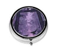 Organizador de pastillas de viaje, mini organizador de medicamentos, 3 veces al día, compacto y portátil para viajes, cartera y bolsillo QIXI Taboo