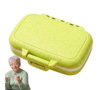 Organizador de pastillas de viaje, Organizador de pastillas diario - Soporte para suplemento dispensador de pastillas | Pastillero 3 veces al día, pastillero de viaje portátil a prueba de fugas, organ