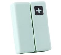 Organizador de pastillas de viaje plegable - Pastillero magnético | Pastillero semanal portátil de 7 días | Organizador de pastillero para bolsillo para guardar medicamentos, aceite de hígado de