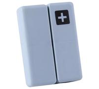 Organizador de pastillas de viaje plegable, pastillero magnético, portátil para 7 días semanales con cierre seguro, contenedor compacto de almacenamiento de medicamentos para bolso, mochila de