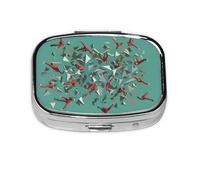 Organizador de pastillas, mini pastillero con 2 compartimentos, perfecto para viajes, cartera o uso de bolsillo, organizador de píldoras diario ideal para un fácil acceso y comodidad ligera, fragmento