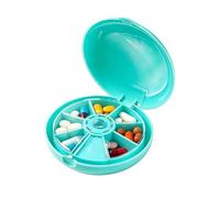 Organizador de pastillas para 7 días, almacenamiento de medicamentos para labios y salchichas, de almacenamiento de cuentas, para adultos mayores, viajeros, cuidadores, rutina diaria, viajes