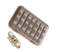 Organizador De Pastillas Para Medicamentos - Contenedor Hermético Para Medicamentos,Organizador De Pastillas Portátil Para 7 Días,Para Adultos Mayores, Personas De La Tercera Edad, Mascotas, Padre, Ni