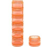 Organizador de pastillas semanal y mensual apilable, planificador de pastillas de viaje de 7 capas con compartimentos diarios, pastillero portátil para dosis AM/PM, almacenamiento de vitaminas y