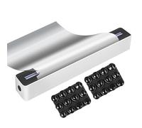 Organizador De Películas Con Cortador De Películas - Dispensador De Aluminio De 36x5x5,6cm, Compacto, Resistente | Soporte De Cocina Para Papel Vegetal, Papel Para Hornear, Film Transparente, Accesori