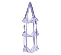 Organizador de pelotas deportivas - de almacenamiento colgante de 3 capas | Estante resistente para puerta con malla transpirable y compartimentos de fácil acceso para baloncesto, fútbol