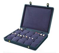 Organizador de pendientes de joyeros y caja de anillo 2 en 1 cajas de joyería para niñas Organizador de soporte de anillo de mujeres con tapa desmontable, organizador de caja de joyería apilable