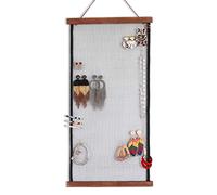 Organizador de pendientes para colgar en la pared, organizador de joyas para mujer
