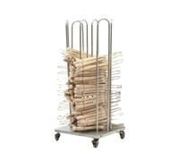 Organizador De Perchas Apilador con Ruedas, 4 En 1, For Organizar Lavanderías, con Capacidad For 140 Perchas, Ahorra Espacio