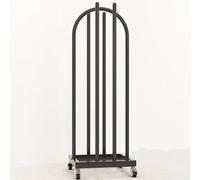 Organizador de Perchas Apilador Soporte para Perchas de Ropa, Soporte de Estante de Almacenamiento de Suspensión de Acero Resistente con Ruedas, para Armario de Lavandería de Tienda de Ropa