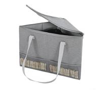 Organizador de perchas, contenedor de almacenamiento triangular con tapa, soporte para ropa y perchas