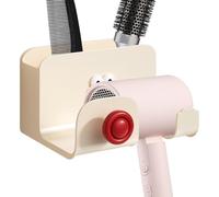 Organizador de perchas para secador de pelo, soporte para secador de pelo, lindo estante para secador de pelo montado en la pared | Herramienta de organización segura e inofensiva para dormitorio,