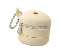 Organizador de Pesca con Mosca Recipiente de Silicona Ligero Basurero Retráctil con Cierre Suave Y Gancho Apto para Pesca Deportiva Y Excursiones 8.2, Beige