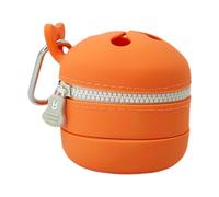 Organizador de Pesca con Mosca Recipiente de Silicona Ligero Basurero Retráctil con Cierre Suave Y Gancho Apto para Pesca Deportiva Y Excursiones 8.2, Naranja