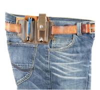 Organizador de Piel XXL EDC para Cuchillos, Compatible con la mayoría de Las Herramientas Leatherman, Cuchillo de 12,7 cm, Apto para la mayoría de linternas de 2,5 cm de Ancho, Funda EDC, Herramienta