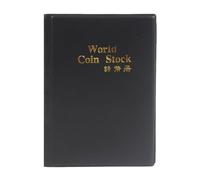 Organizador de piezas - Libro de colección compacto 15x11cm, álbum sin ácido de 120 rejillas | Almacenamiento protector con 120 secciones para monedas, medallas, museo muestra la conservación