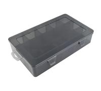 Organizador de piezas pequeñas de 9/12/15/18/24 compartimentos con separadores extraíbles para tornillos, pernos, clavos, cuentas, contenedor de piezas antideslizantes