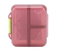 Organizador de píldora de viaje, estuche compacto semanal con 7 rejillas, mini caja de almacenamiento portátil para bolso y exterior, caja de píldoras multifuncional con joyas, viaje sin