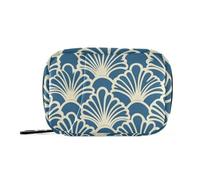 Organizador de píldoras con patrón festoneado de India con compartimentos desmontables y organizador de píldoras medicinales acoplable