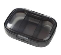 Organizador de píldoras de 3 compartimentos: recipiente de píldora semanal, caja de medicina | Organizador de 3 compartimentos para la gestión de recetas, uso sobre la marcha, rutina diaria pa